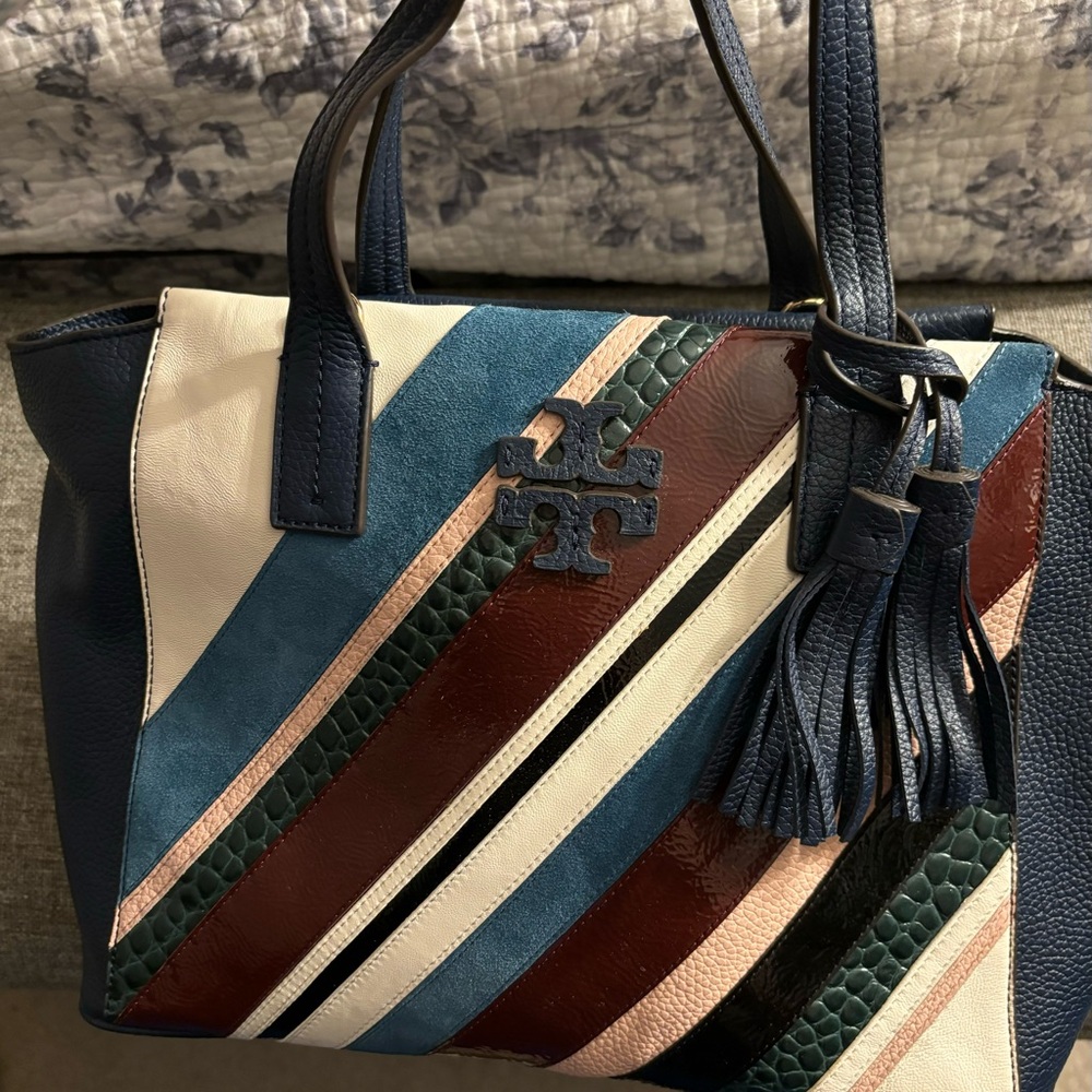 The Pieced Leather Slouchy Satchel